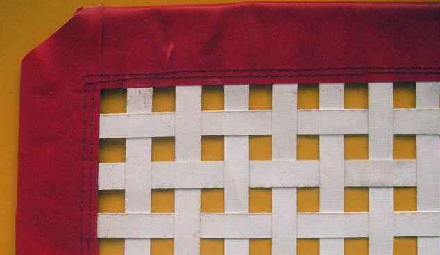 Спортивная плетеная сетка из полимерной капроновой тесьмы