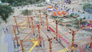 В Актау открылся первый веревочный парк на открытом воздухе